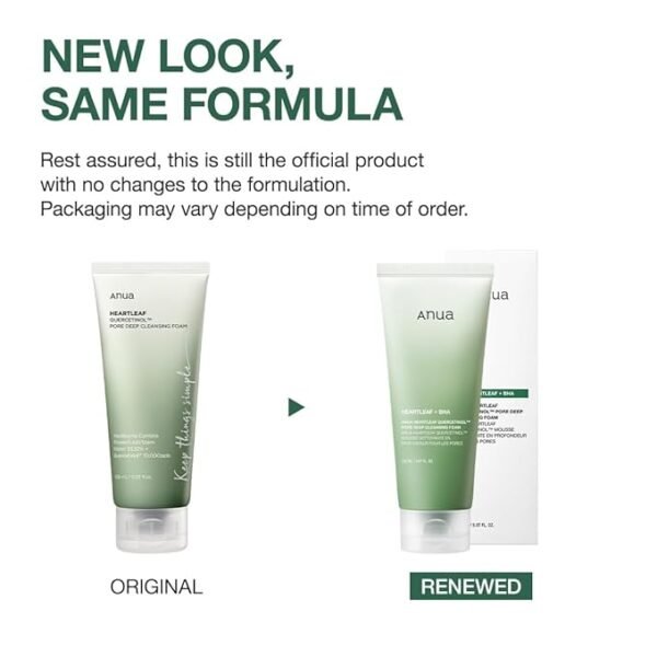 ANUA Heartleaf Quercetinol Pore Deep Cleansing Facewash, Facial Cleanser, for Double Cleansing, BHA, Hyaluronic Acid, Blackhead Remover, Korean Skincare - Image 2