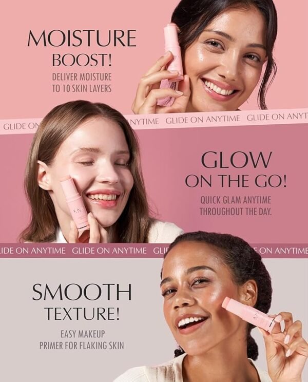 KAHI Wrinkle Bounce Multi Balm - DUO EDITION | All-in-One Hydrating Balm Eye Cream Make Up Base & Moisture Balm Stick | Daily Moisturizer Stick - Image 5