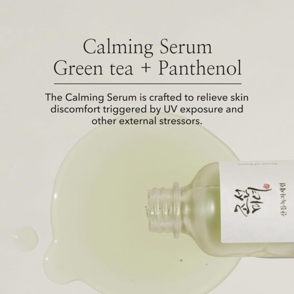 Beauty of Joseon Calming Serum Green Tea Panthenol Soothing, Moisturizing Sensitive, Acne-Prone, UV Irritated Skin, Daily Korean Skin Care - Image 6