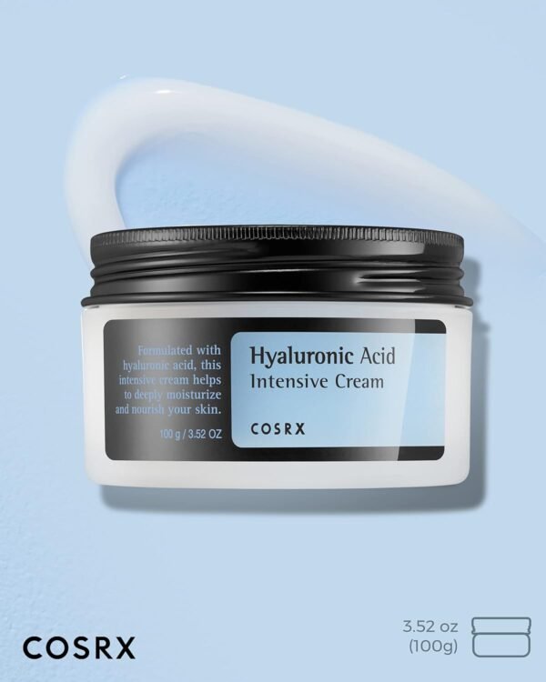 COSRX Hyaluronic Acid Moisturizing Cream, Long-lasting Hydration, Rich Moisturizer for Sensitive Skin100g, Korean Skin Care - Image 3
