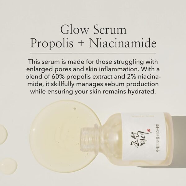Beauty of Joseon Glow Serum Propolis and Niacinamide Hydrating Facial Soothing Moisturizer for Irritated Uneven Skin Tone, Korean Skin Care - Image 3