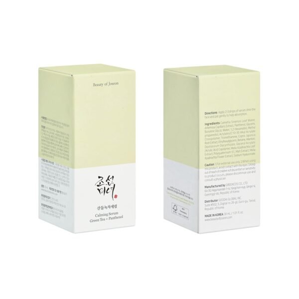 Beauty of Joseon Calming Serum Green Tea Panthenol Soothing, Moisturizing Sensitive, Acne-Prone, UV Irritated Skin, Daily Korean Skin Care - Image 7