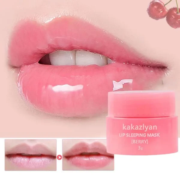 Original Strawberry Lip Sleeping Mask Moisturizing Nourish Lip Balm Fade Lip Lines Lip Care Night Sleep Hydrated - Image 2