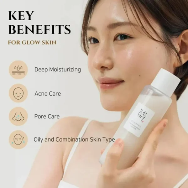 Beauty of Joseon Glow Replenishing Rice Facial Sebum Toner for Oily Combination Skin Korean Moisturizing Balance Care - Image 2