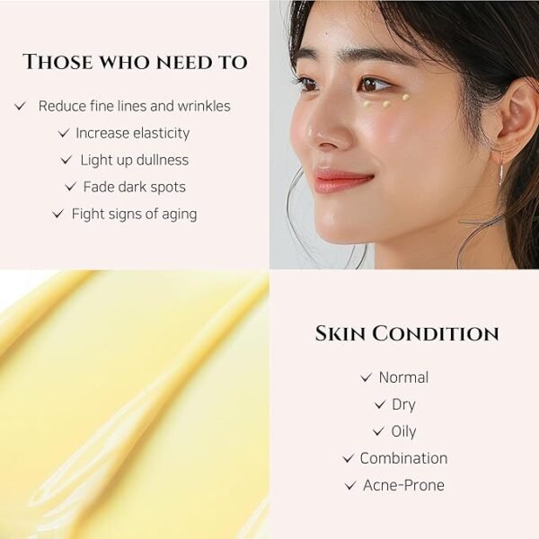 Beauty of Joseon Revive Eye Serum with Retinal Niacinamide Correction for Puffy Eye Bags Fine Lines Dark Circles Wrinkles, Korean Skin Care - Image 6